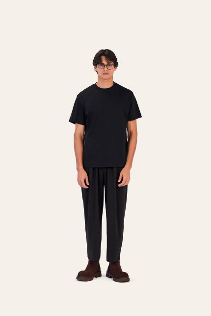 PLEATED ELASTIC SOFT PANTS